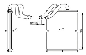 Kenno, sisätilanlämmitin, KIA SORENTO I, 030 121 121 B, 972273E000, J00126251B, J00126251C, J00126251D