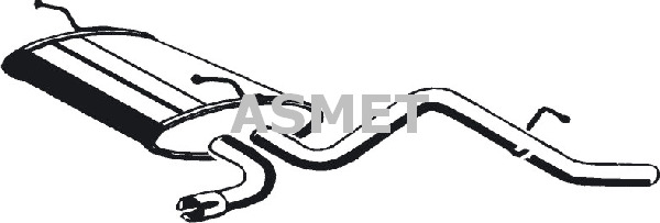 Takaäänenvaimentaja ASMET 24.080