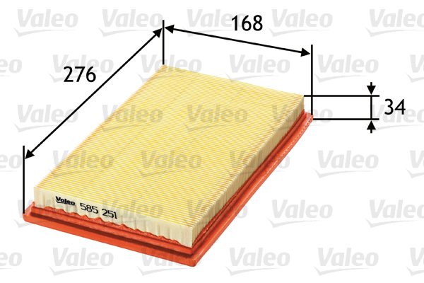 Ilmansuodatin VALEO 585251