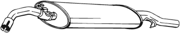 Takaäänenvaimentaja BOSAL 233-409