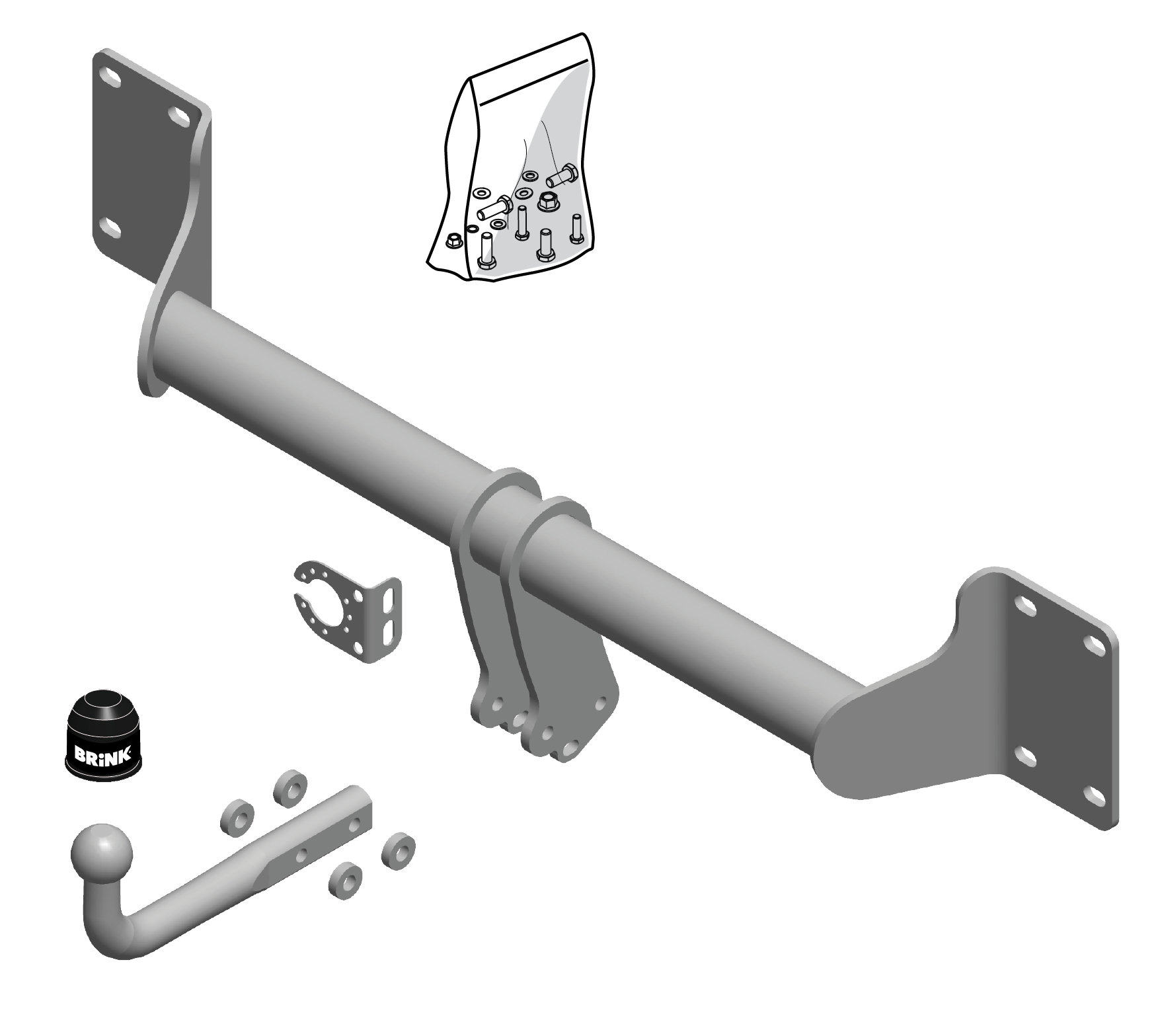Vetokoukku BRINK 586800 BMW X5 F15, F85, E70