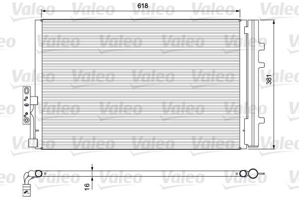 Lauhdutin, ilmastointilaite VALEO 814386