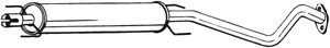Keskiäänenvaimentaja, OPEL ZAFIRA A Minibus, minivan, VAUXHALL ZAFIRA A, 24436127, 5852072, 5852132, 90581544