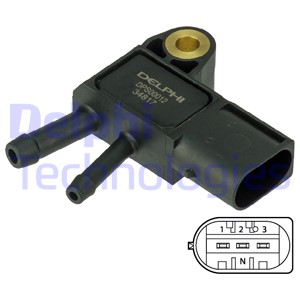 Sensori, pakokaasupaine DELPHI DPS00012