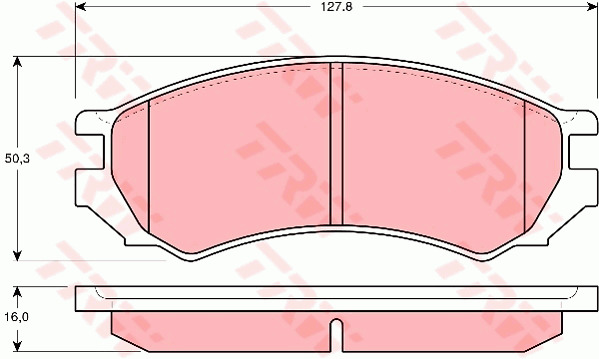 Jarrupalasarja, levyjarru TRW GDB1005