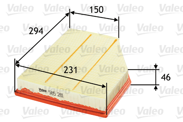 Ilmansuodatin VALEO 585281
