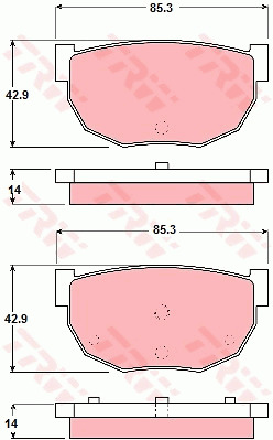 Jarrupalasarja, levyjarru TRW GDB306