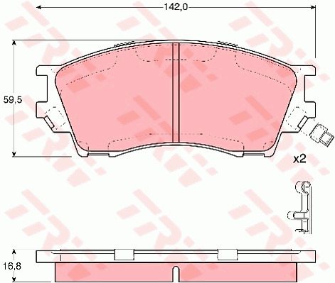 Jarrupalasarja, levyjarru TRW GDB3230