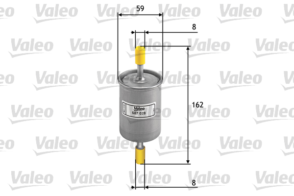 Polttoainesuodatin VALEO 587028