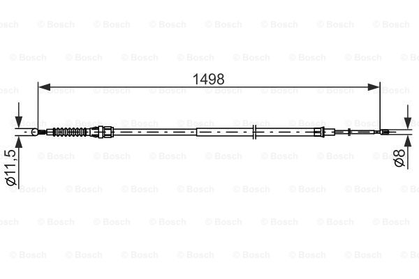 Käsijarruvaijeri BOSCH 1 987 482 789