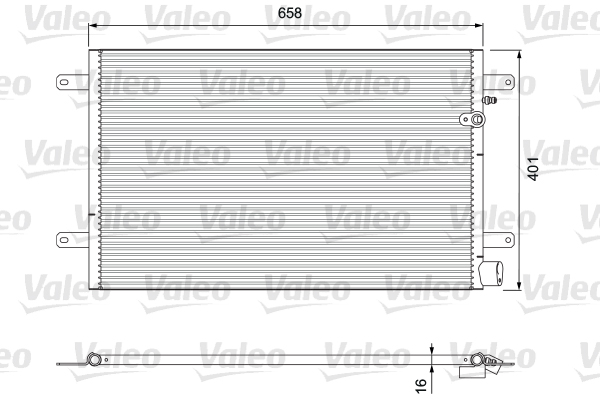 Lauhdutin, ilmastointilaite VALEO 814004