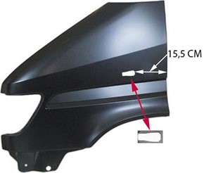 Lokasuoja, Eteen, oikea, MERCEDES-BENZ, 9016373101, A 901 637 3 101