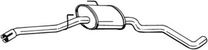 Keskiäänenvaimentaja, Keskellä, oikea, OPEL OMEGA B Kombi, VAUXHALL OMEGA, 852251, 9157088