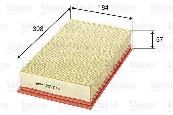 Ilmansuodatin VALEO 585044