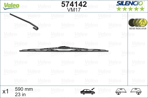 Pyyhkijänsulka VALEO 574142