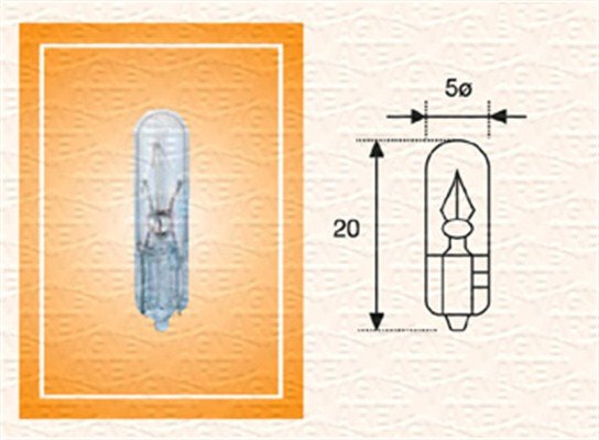 Polttimo, mittariston valo MAGNETI MARELLI 003722100000