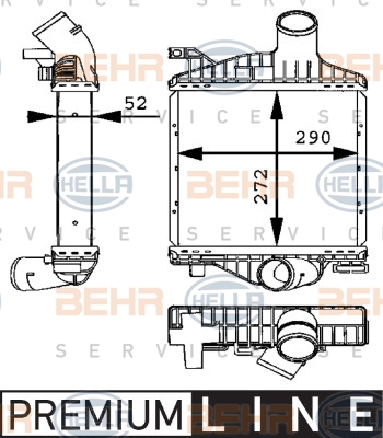 Välijäähdytin HELLA 8ML 376 723-701