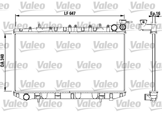 Jäähdytin,moottorin jäähdytys VALEO 731659