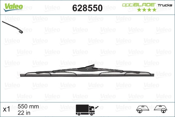 Pyyhkijänsulka VALEO 628550