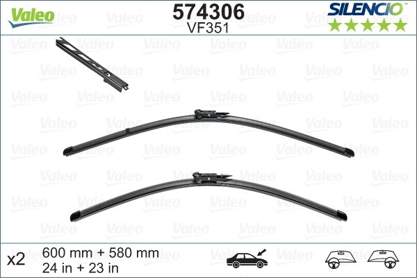 Pyyhkijänsulka VALEO 574306