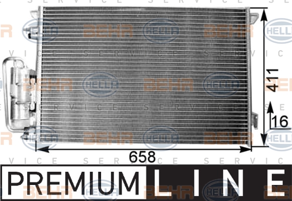 Lauhdutin, ilmastointilaite HELLA 8FC 351 300-301