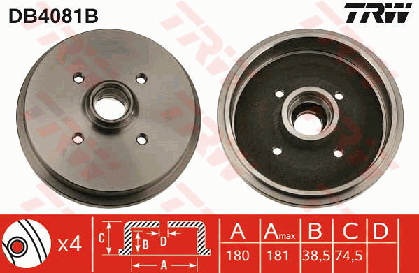 Jarrurumpu TRW DB4081B