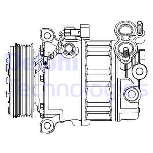 Kompressori, ilmastointilaite DELPHI CS20512