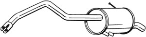 Takaäänenvaimentaja, RENAULT KANGOO / GRAND KANGOO, KANGOO BE BOP, KANGOO Express, 200106206R, 8200613085, 8200613117