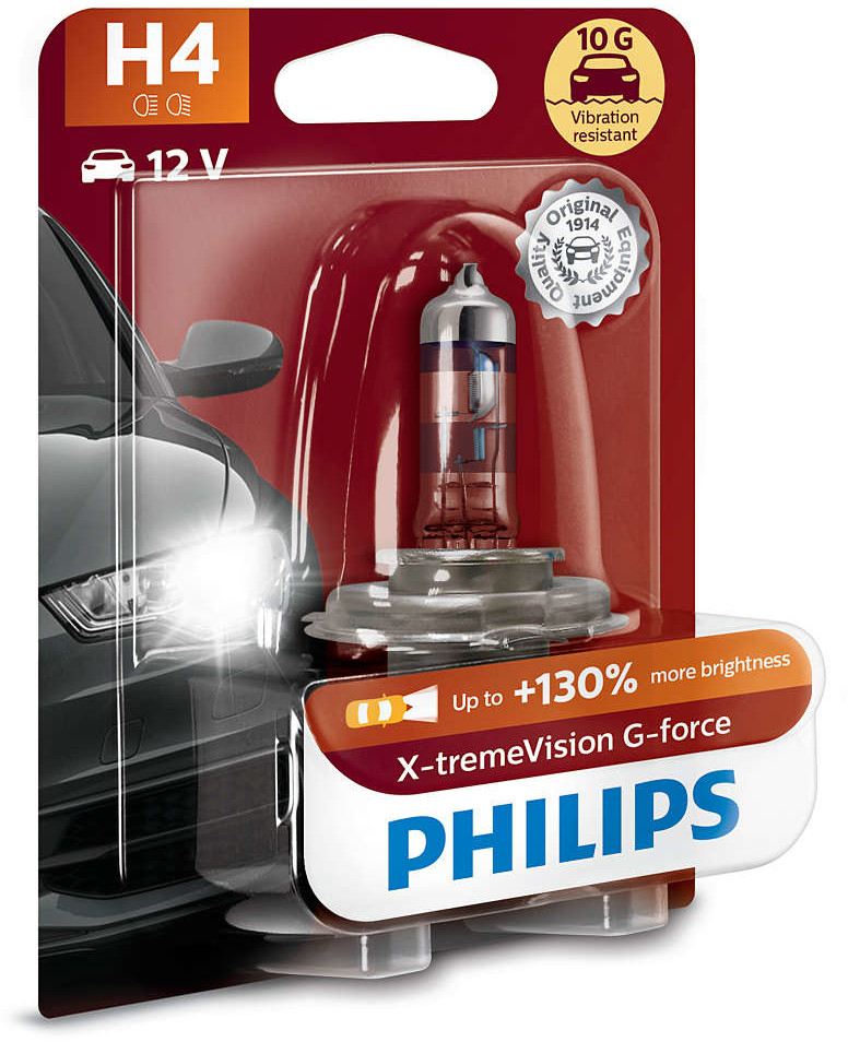 Halogeeni poltin PHILIPS X-TREMEVISION G-FORCE 12V H4 60/55W
