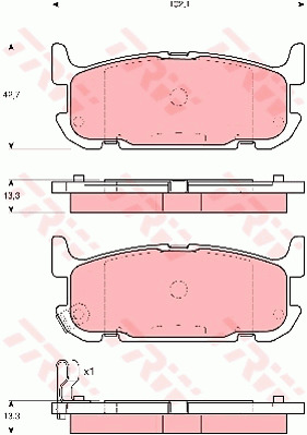 Jarrupalasarja, levyjarru TRW GDB3318