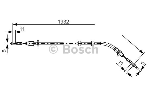 Käsijarruvaijeri BOSCH 1 987 477 904