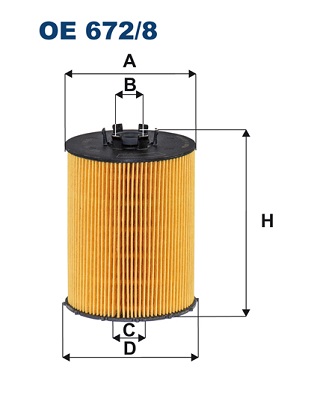 Öljynsuodatin FILTRON OE 672/8