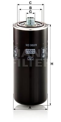 Öljynsuodatin MANN-FILTER WD 962/9