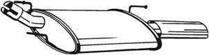 Takaäänenvaimentaja, FORD PUMA, 1039890, 1094450, 1205937, 1486339
