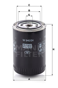 Öljynsuodatin MANN-FILTER W 940/24