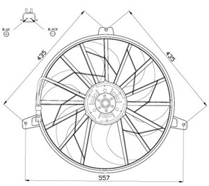 Tuuletin, moottorin jäähdytys, JEEP GRAND CHEROKEE II, 5183565AA, 52079528, 52079528AB, 81.43407.0112, MD168475, MD194294