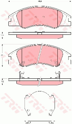 Jarrupalasarja, levyjarru TRW GDB3367