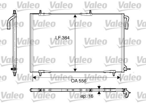 Lauhdutin, ilmastointilaite VALEO 818000
