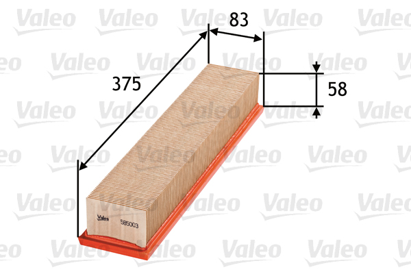 Ilmansuodatin VALEO 585003