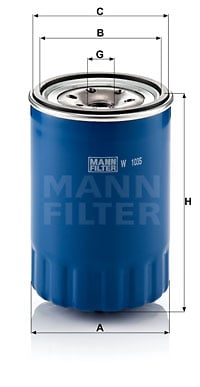 Öljynsuodatin MANN-FILTER W 1035