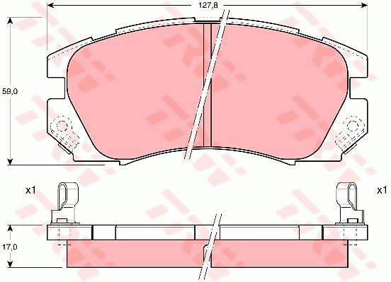 Jarrupalasarja, levyjarru TRW GDB1179