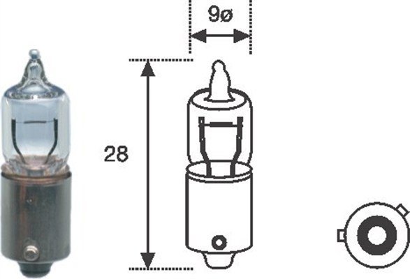 Takavalo, polttimo MAGNETI MARELLI 002701100000