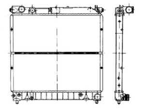Jäähdytin, moottorinjäähdytys, SUZUKI VITARA, VITARA Cabrio, 1770086CB0, 2227172, 2227738, 34112227172, 34112227738, 45022S10A00, 45022S