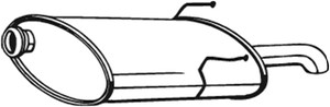 Takaäänenvaimentaja, PEUGEOT 406 Break, 1726EC, 1726JH, 1726QH, 1726SQ, 1726SS, 1726SV, 1726Z9, 1826Z9