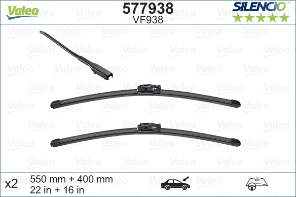 Pyyhkijänsulka VALEO 577938