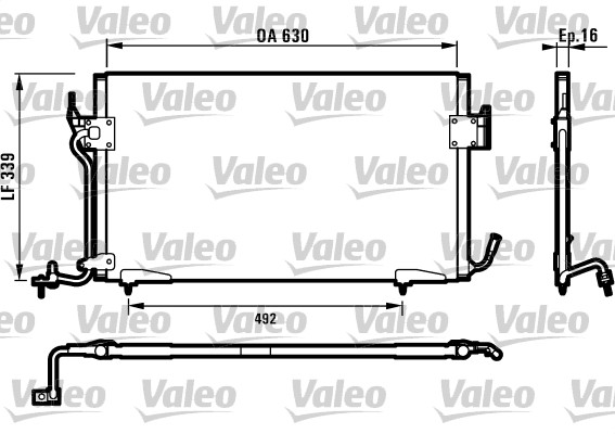 Lauhdutin, ilmastointilaite VALEO 817042