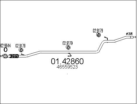 Pakoputki MTS 01.42860