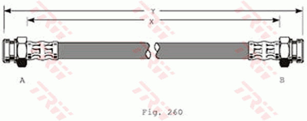 Jarruletku TRW PHA368