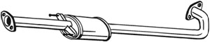 Keskiäänenvaimentaja, HYUNDAI ELANTRA Sedan, i30, i30 Kombi, 286502H000