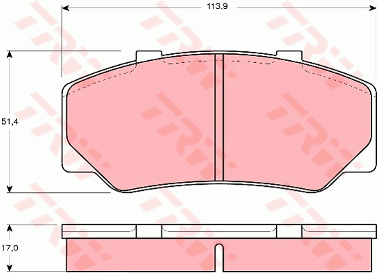 Jarrupalasarja, levyjarru TRW GDB329